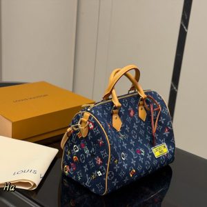 LV Speedy Acid Rain Monogram Denim Bag C2301950
