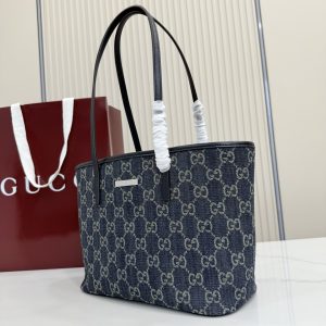 Luxe Style Fashion GG Tribeca Small Tote Bag Denim KK03850 3 852a2387