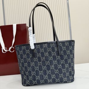 Luxe Style Fashion GG Tribeca Small Tote Bag Denim KK03850 5 91404763