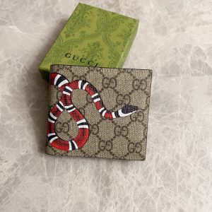 GG Kingsnake Print GG Supreme Bifold Wallet KK01450