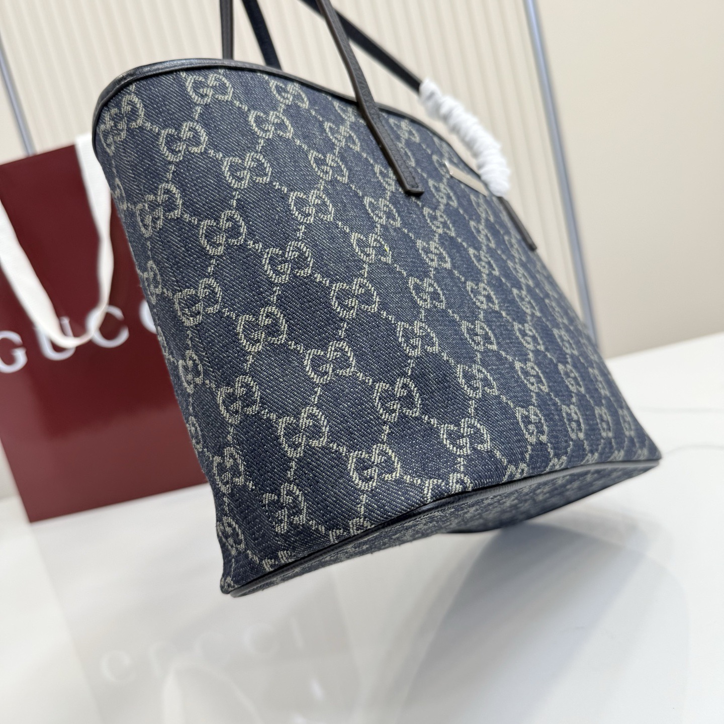 Luxe Style Fashion GG Tribeca Small Tote Bag Denim KK03850 Luxe Style Fashion GG Tribeca Small Tote Bag Denim KK03850