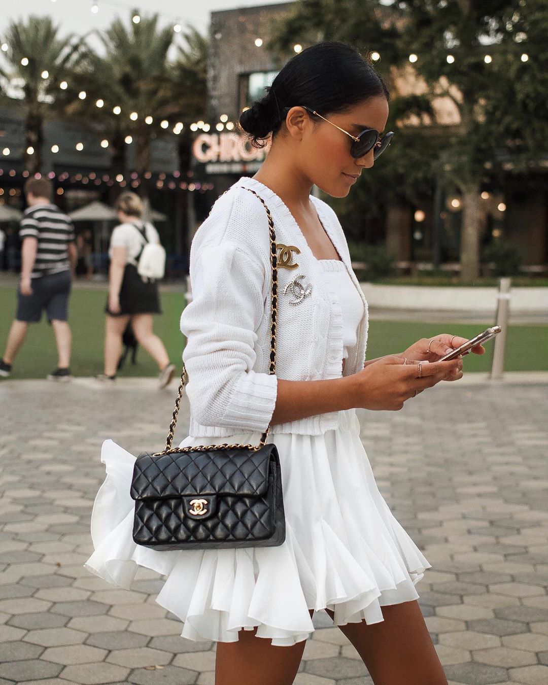 white dress fit