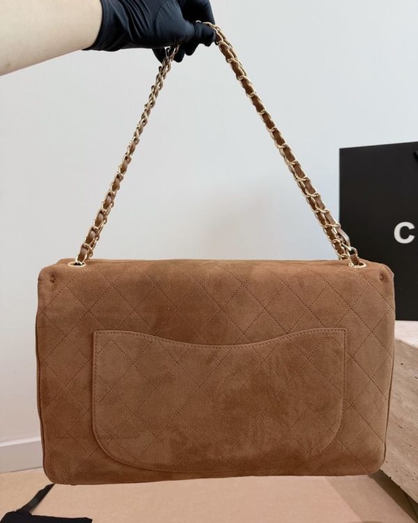CN Suede Souplissimo Maxi Flap Bag QA CN Suede Souplissimo Maxi Flap Bag QA