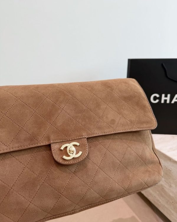 CN Suede Souplissimo Maxi Flap Bag QA CN Suede Souplissimo Maxi Flap Bag QA