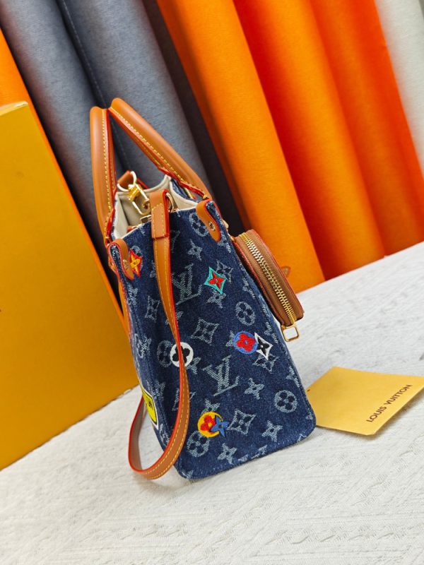 LV OnTheGo PM Monogram Denim Bag M46373 BC LV OnTheGo PM Monogram Denim Bag M46373 BC