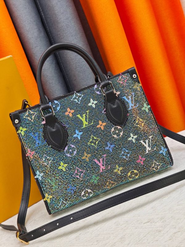 LV OnTheGo PM Rhinestone Monogram Bag M46373 BC LV OnTheGo PM Rhinestone Monogram Bag M46373 BC