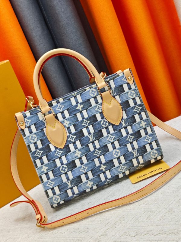 LV OnTheGo PM Monogram Denim Woven Bag M46373 BC
