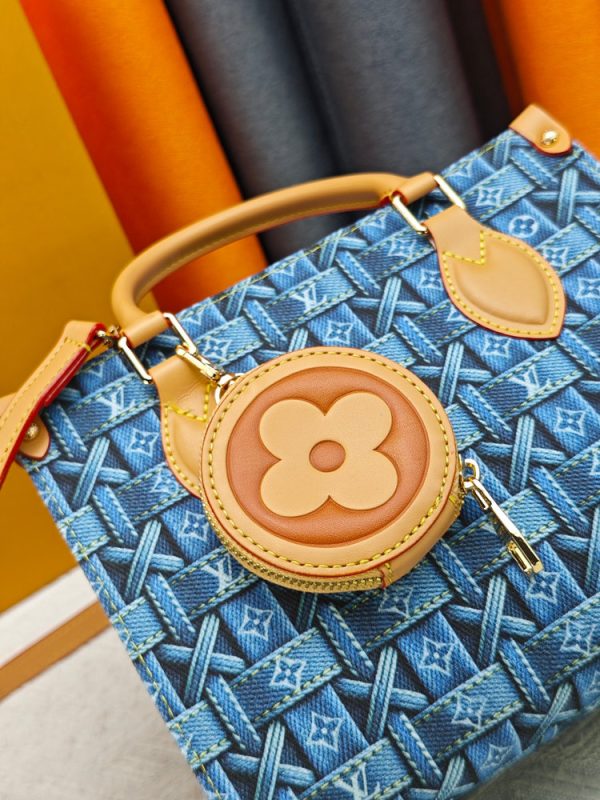 LV OnTheGo PM Monogram Denim Woven Bag M46373 BC