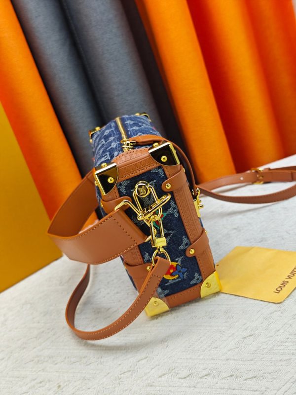 LV Side Trunk PM Monogram Denim Bag M26287-M46358 BC LV Side Trunk PM Monogram Denim Bag M26287-M46358 BC