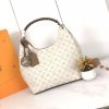 LV Carmel Mahina Hobo Cream Bag