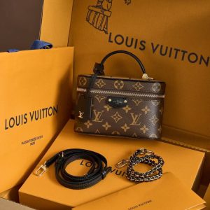 LV Vanity Chain Pouch Monogram Reverse Canvas Bag