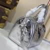 LV Monogram Miroir Speedy Bandoulière 20 Silver Bag