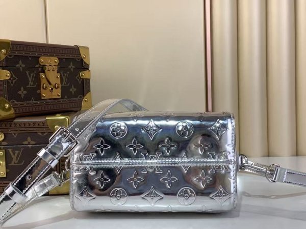 LV Monogram Miroir Speedy Bandoulière 20 Silver Bag