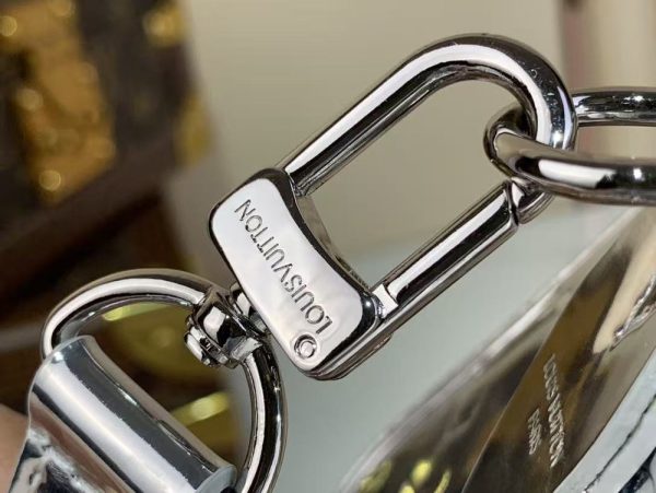 LV Monogram Miroir Speedy Bandoulière 20 Silver Bag