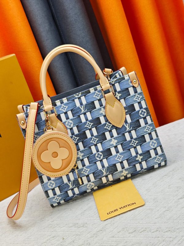 LV OnTheGo PM Monogram Denim Woven Bag M46373 BC