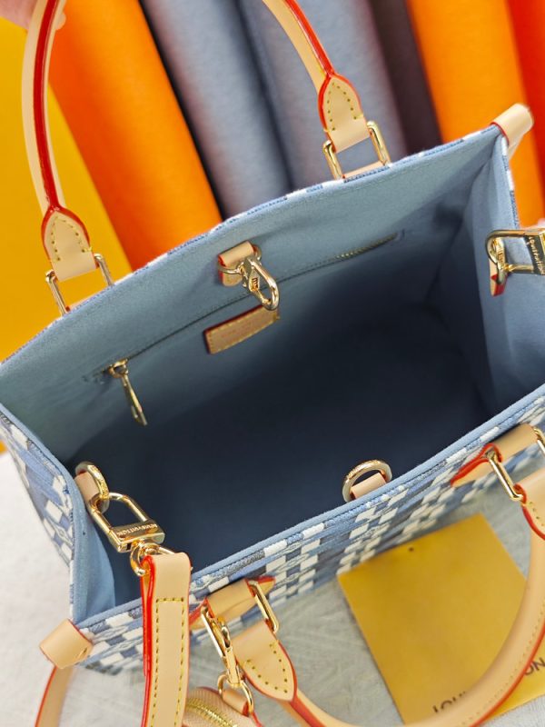 LV OnTheGo PM Monogram Denim Woven Bag M46373 BC