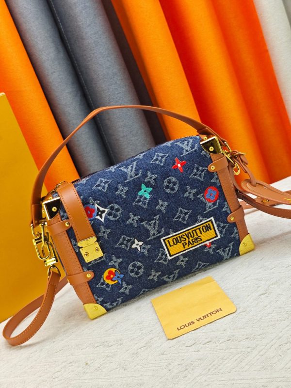 LV Side Trunk PM Monogram Denim Bag M26287-M46358 BC LV Side Trunk PM Monogram Denim Bag M26287-M46358 BC