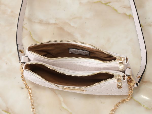 LV Pochette Liv Monogram Empreinte Leather Bag M27719 BC