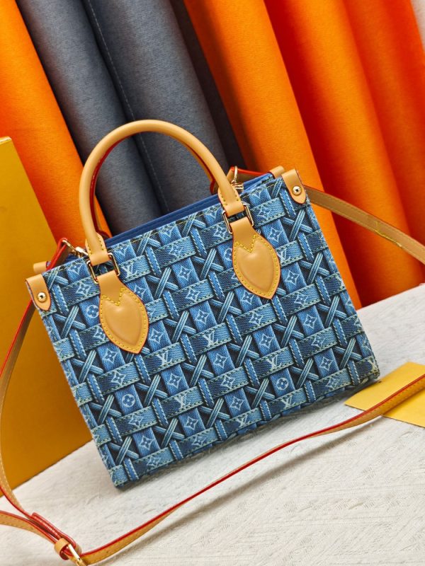 LV OnTheGo PM Monogram Denim Woven Bag M46373 BC