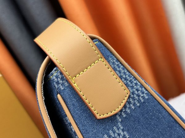 LV Montsouris Messenger MM Denim Bag N40743 BC