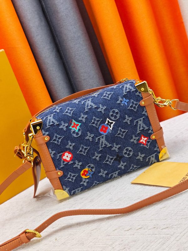 LV Side Trunk PM Monogram Denim Bag M26287-M46358 BC LV Side Trunk PM Monogram Denim Bag M26287-M46358 BC