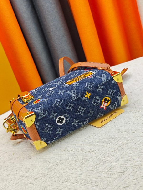 LV Side Trunk PM Monogram Denim Bag M26287-M46358 BC LV Side Trunk PM Monogram Denim Bag M26287-M46358 BC