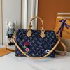 LV Speedy Bandoulière Monogram Denim Patchwork Bag M13282-M15241 BC LV Speedy Bandoulière Monogram Denim Patchwork Bag M13282-M15241 BC