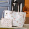 LV Neverfull MM Watercolor Monogram Canvas Bag M22980 BC