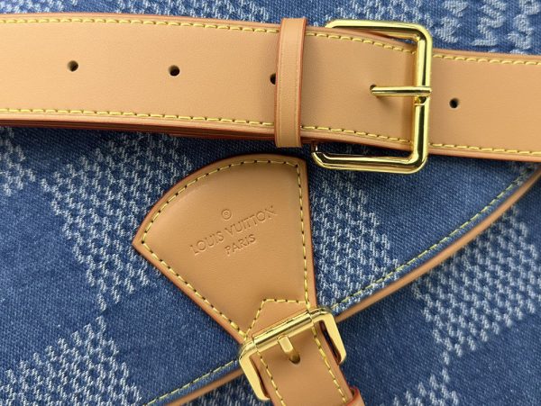 LV Montsouris Messenger MM Denim Bag N40743 BC