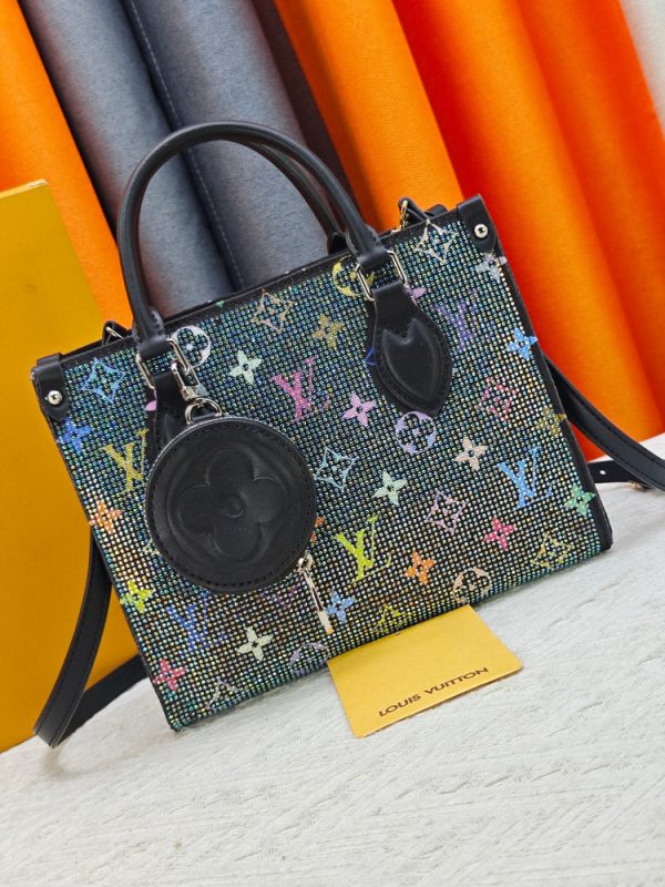 LV OnTheGo PM Rhinestone Monogram Bag M46373 BC LV OnTheGo PM Rhinestone Monogram Bag M46373 BC
