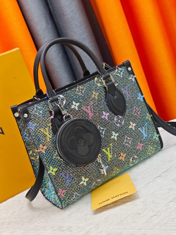 LV OnTheGo PM Rhinestone Monogram Bag M46373 BC LV OnTheGo PM Rhinestone Monogram Bag M46373 BC