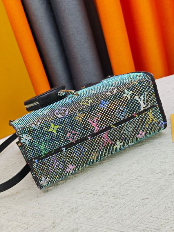 LV OnTheGo PM Rhinestone Monogram Bag M46373 BC LV OnTheGo PM Rhinestone Monogram Bag M46373 BC