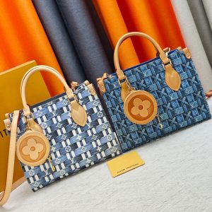 LV OnTheGo PM Monogram Denim Woven Bag M46373 BC