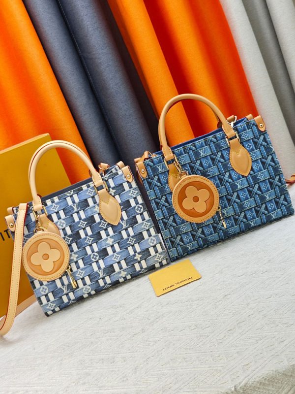 LV OnTheGo PM Monogram Denim Woven Bag M46373 BC