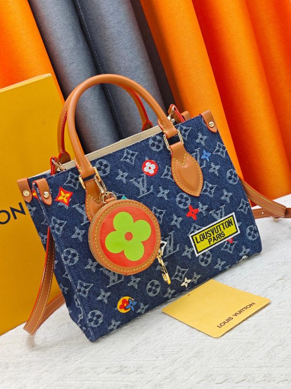 LV OnTheGo PM Monogram Denim Bag M46373 BC LV OnTheGo PM Monogram Denim Bag M46373 BC