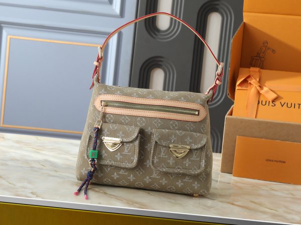 LV Baggy Monogram Denim Green Bag M27328-M27329-M28266 BC
