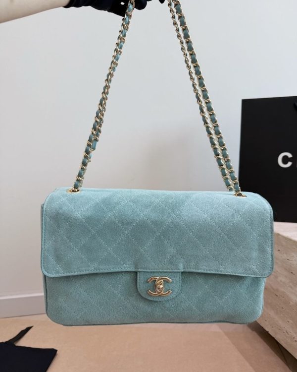 CN Suede Souplissimo Maxi Flap Bag QA CN Suede Souplissimo Maxi Flap Bag QA