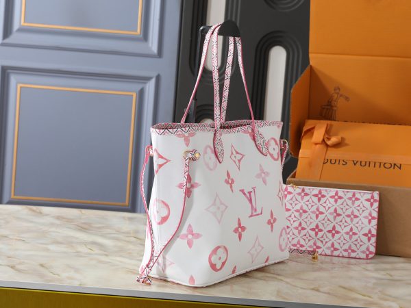 LV Neverfull MM Watercolor Monogram Canvas Bag M22980 BC