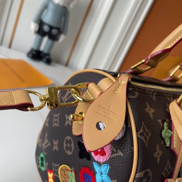 LV Speedy Bandoulière Monogram Patch Embroidery Bag M13282-M15241 BC LV Speedy Bandoulière Monogram Patch Embroidery Bag M13282-M15241 BC