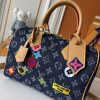 LV Speedy Bandoulière Monogram Denim Patchwork Bag M13282-M15241 BC LV Speedy Bandoulière Monogram Denim Patchwork Bag M13282-M15241 BC