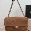 CN Suede Souplissimo Maxi Flap Bag QA CN Suede Souplissimo Maxi Flap Bag QA
