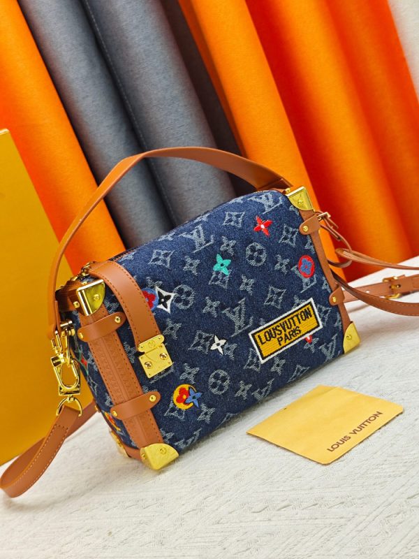 LV Side Trunk PM Monogram Denim Bag M26287-M46358 BC LV Side Trunk PM Monogram Denim Bag M26287-M46358 BC