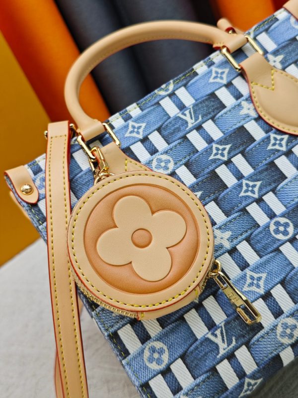 LV OnTheGo PM Monogram Denim Woven Bag M46373 BC