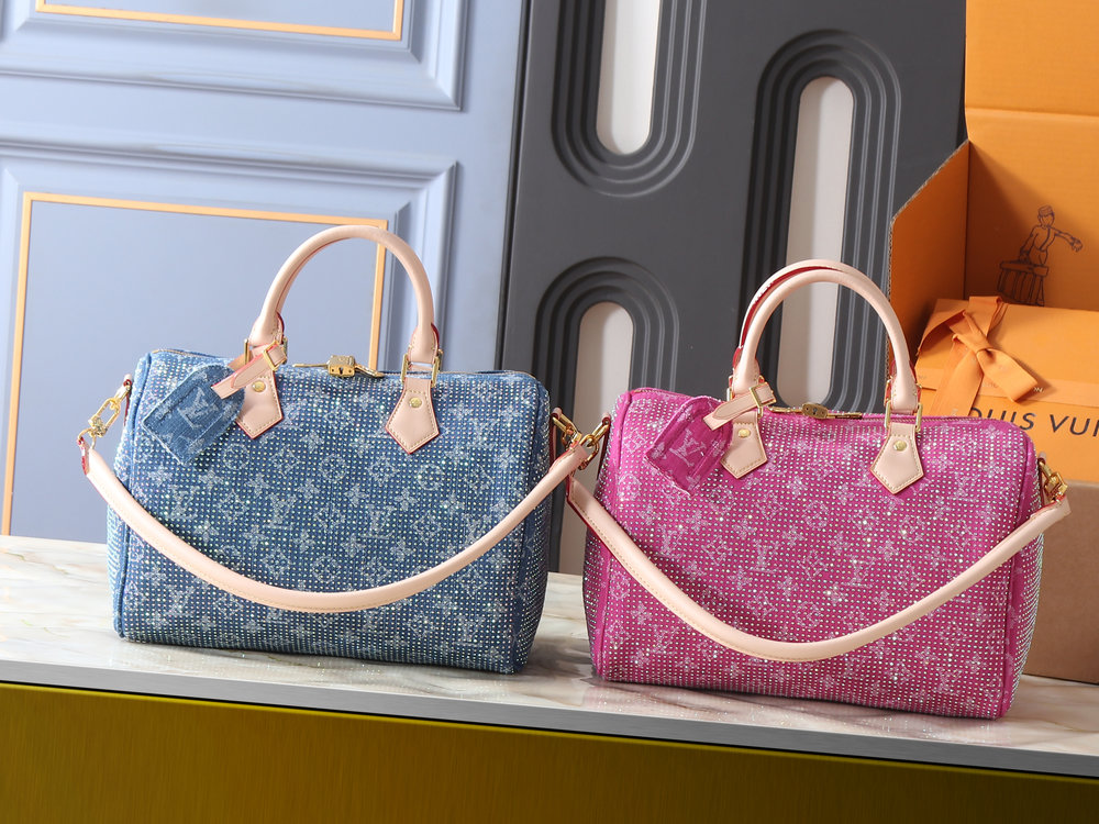 LV Speedy Bandoulière 30 Rhinestones Bag M14430-M13344 BC