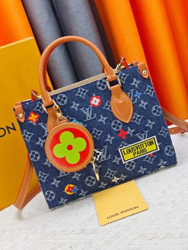 LV OnTheGo PM Monogram Denim Bag M46373 BC LV OnTheGo PM Monogram Denim Bag M46373 BC