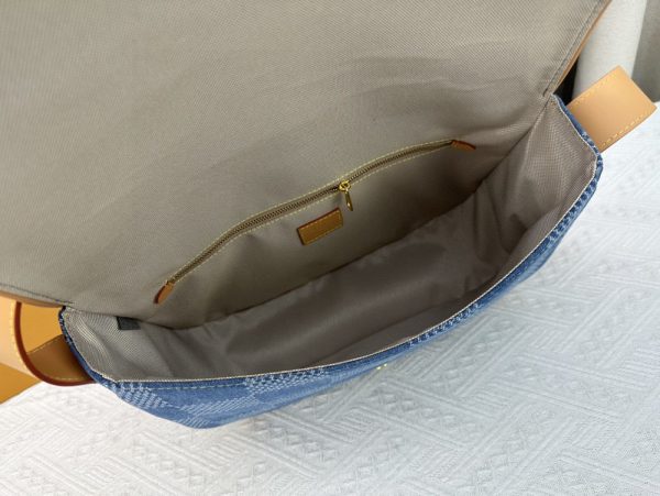 LV Montsouris Messenger MM Denim Bag N40743 BC