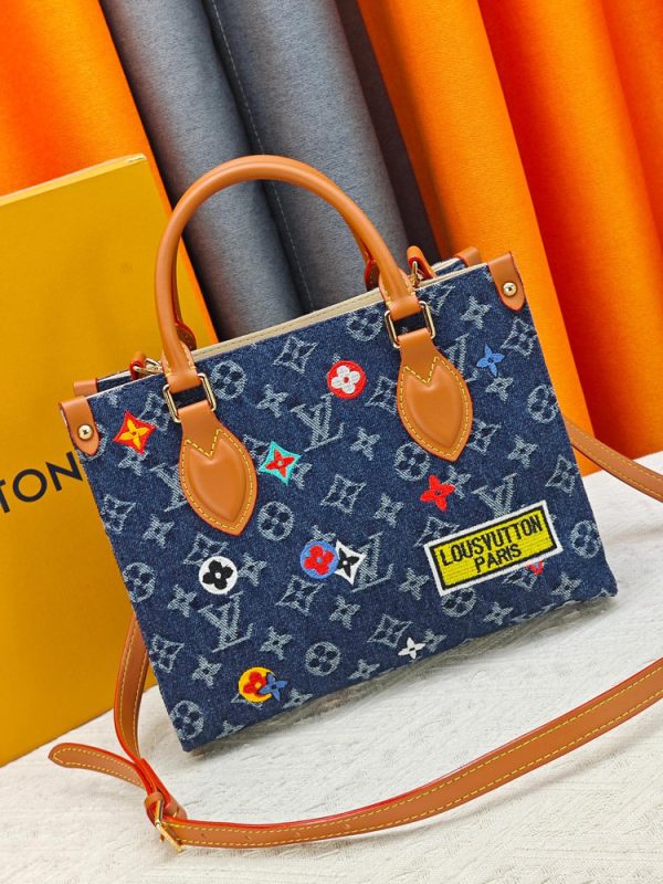 LV OnTheGo PM Monogram Denim Bag M46373 BC LV OnTheGo PM Monogram Denim Bag M46373 BC