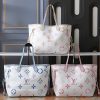 LV Neverfull MM Watercolor Monogram Canvas Bag M22980 BC