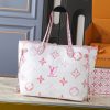 LV Neverfull MM Watercolor Monogram Canvas Bag M22980 BC