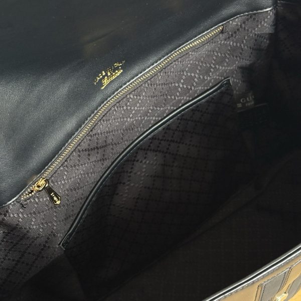 GG Paparazzo Top Handle Bag in Black Leather 875018 BC GG Paparazzo Top Handle Bag in Black Leather 875018 BC
